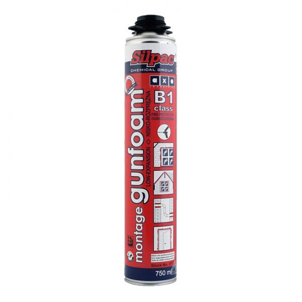 MONTAGE GUNFOAM B1 750ML - FLAME RETARDANT LOW EXPANSION PISTOL ASSEMBLY FOAM