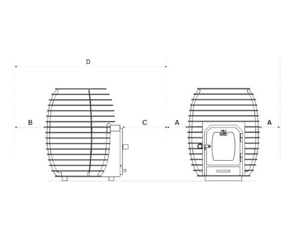 Wood heater HUUM HIVE WOOD 13 kW - Image 4