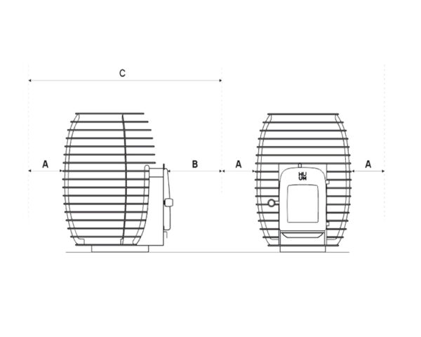 Puuküttega keris HUUM HIVE HEAT 12 kW LS - Image 4