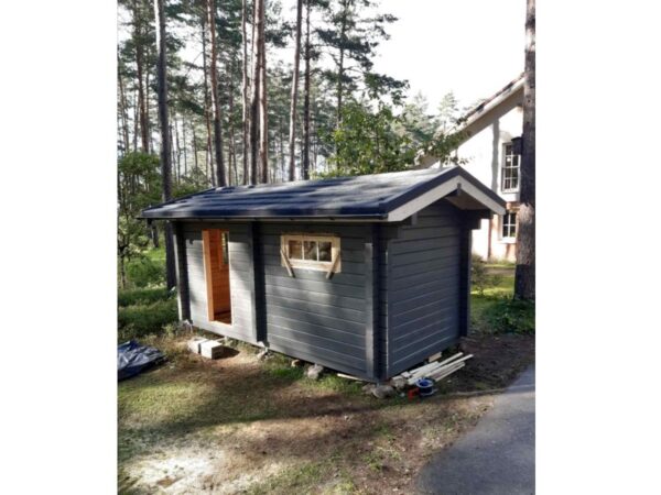 120 mm square logs sauna 2.5x5 m