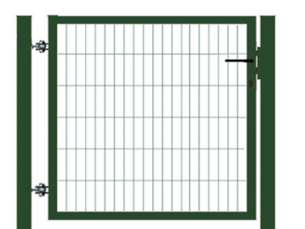 Foot gate STRONG RAL6005, width ~ 1000 mm