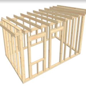 Pre-cut house frame