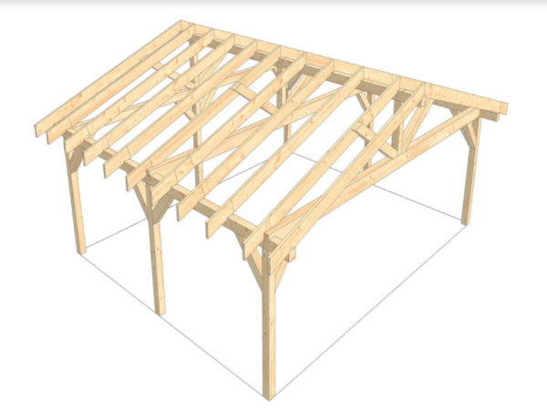 Carport S102 6x7 - Image 2