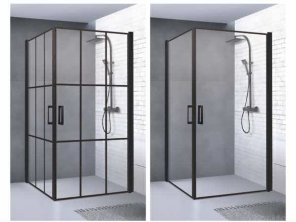 Brasta Industrial style shower enclosures