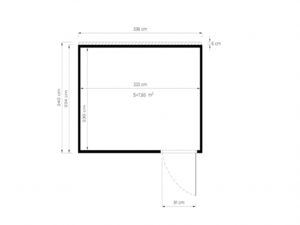 Garden house CUBUS 3 (7.9 m²) - Image 4