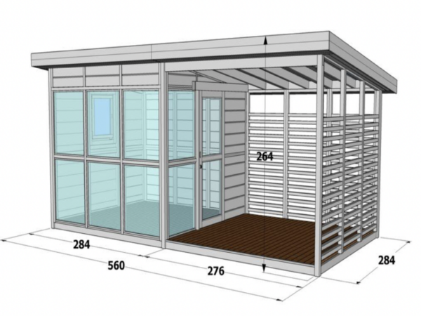Emma's garden house with veranda (15.9m²) - Image 4