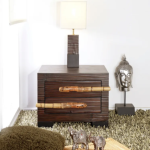 Nightstand Tikal with two drawers