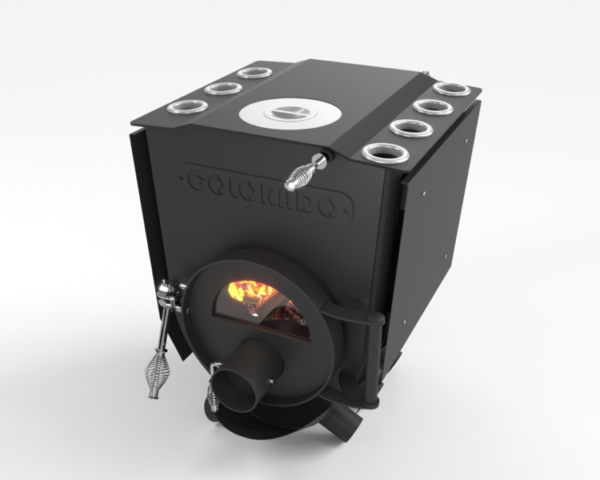 Bulder stove "Colorado 01" with hob and glass door (up to 260m³)
