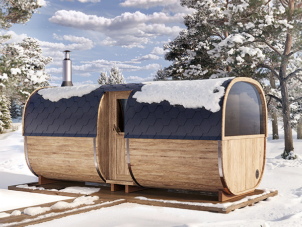 "5m" S5PL Outdoor sauna for 6 persons with seats or bed