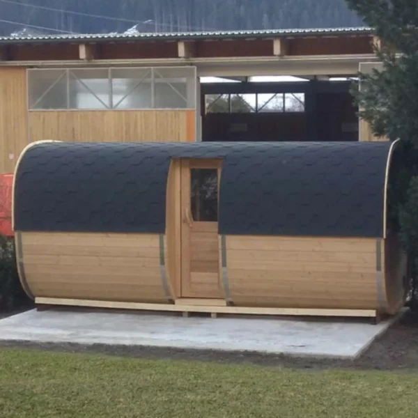 "5m" S5PL Outdoor sauna for 6 persons with seats or bed - Image 7