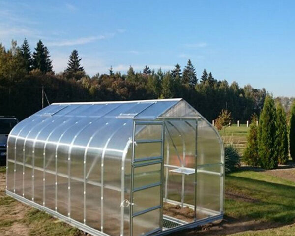 Kasvuhoone KLASIKA STANDART 2,5x6m baasiga, 4mm polükarbonaat
