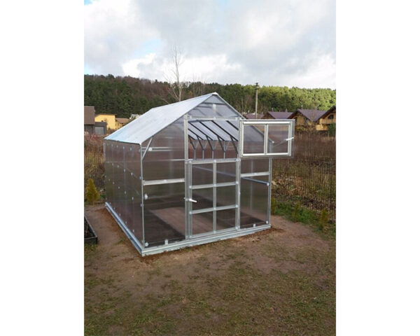 Greenhouse KLASIKA HOUSE, 2,35x2,12m with foundation and 6mm polycarbonate - Image 2
