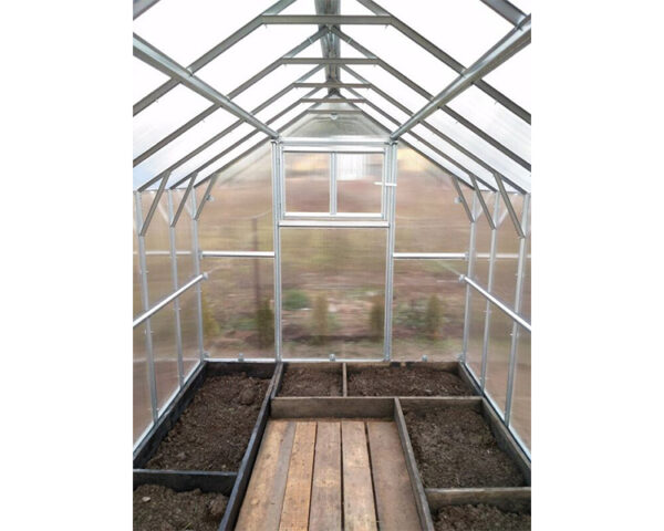 Greenhouse KLASIKA HOUSE, 2,35x2,12m with foundation and 6mm polycarbonate - Image 3