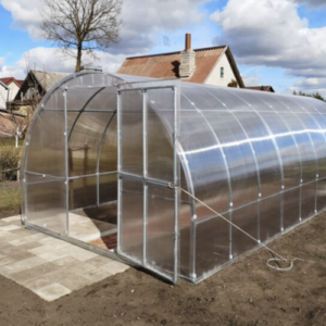 Greenhouse KLASIKA TUBE 3x10m (30m2) with foundations and 4mm polycarbonate coating