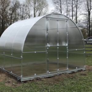 Greenhouse KLASIKA TUBE 3x2m (6m2) with foundations and 4mm polycarbonate coating