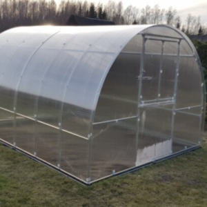 Greenhouses KLASIKA TUBE 3x4m (12m2) with foundation and 4mm polycarbonate coating