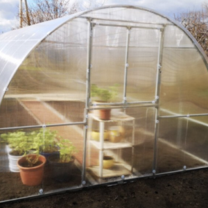 Greenhouse KLASIKA TUBE 3x8m (24m2) with foundations and 4mm polycarbonate coating