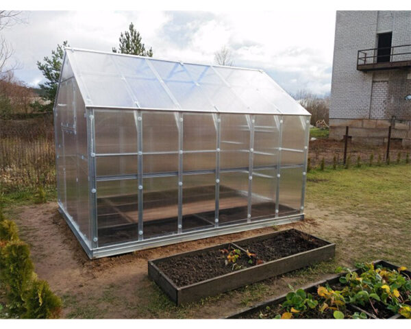 Greenhouse KLASIKA HOUSE, 2,35x2,12m with foundation and 6mm polycarbonate - Image 4