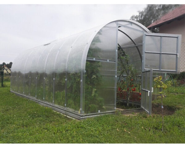 Greenhouse KLASIKA 3x8m with bases and 4mm polycarbonate - Image 2