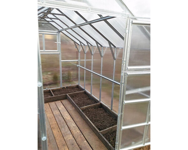 Greenhouse KLASIKA HOUSE, 2,35x2,12m with foundation and 6mm polycarbonate - Image 5