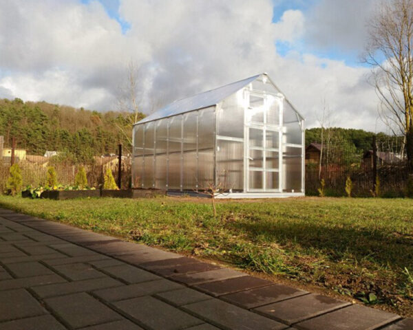 Greenhouse KLASIKA HOUSE, 2,35x3,17m with foundation and 6mm polycarbonate - Image 6