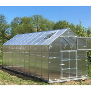 Greenhouse KLASIKA HOUSE, 2,35x3,17m with foundation and 6mm polycarbonate