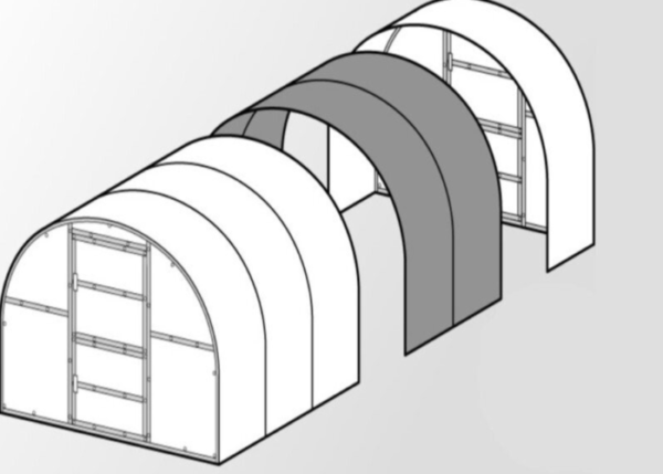 Greenhouse BALTIC LT 3x8m with 4mm polycarbonate cover - Image 4