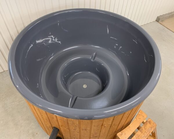 2m hot tub with ergonomic fiberglass interior and external stove - Image 2