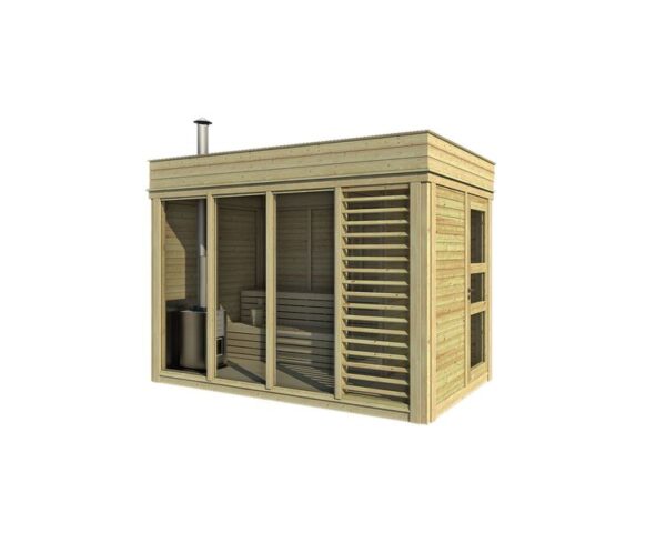 Sauna cube 2 x 4 with changing room - Image 2