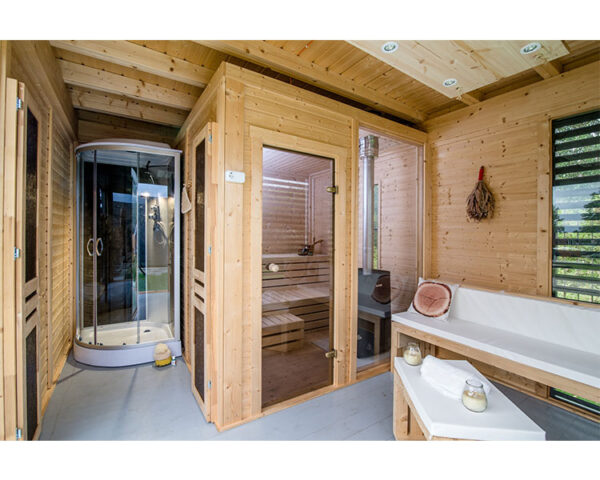 Sauna cube 3 x 4 m with lounge - Image 6
