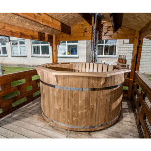 Ø 2.2m Hot tub from thermo wood (8-10 person)