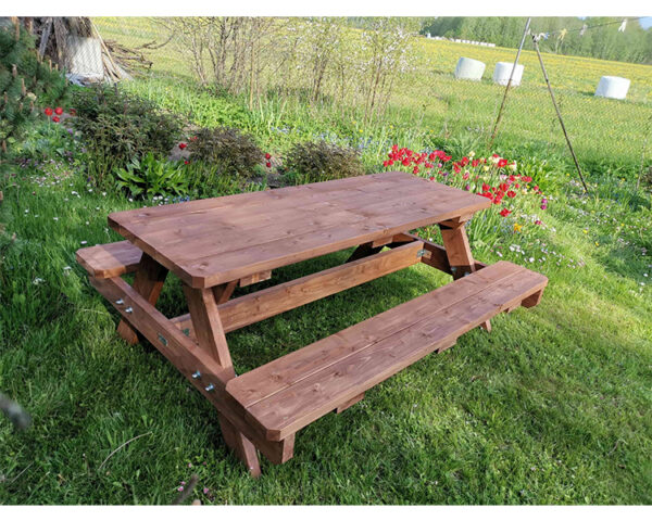 Picnic table for adults (natural) - Image 3