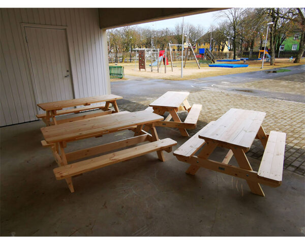 Picnic table for children (natural) - Image 3