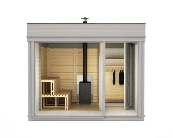 Sauna cube 3 x 3 m with changing room - Image 2