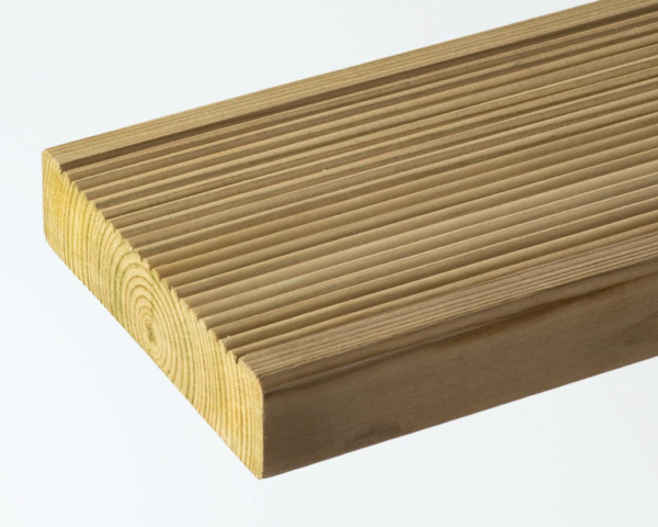 Vihreäksi kyllästetty terassilauta DECK 28X120