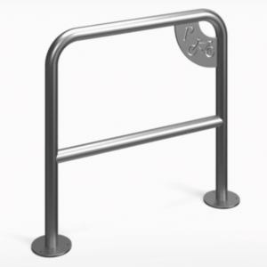 Bicycle rack U-16 with plate