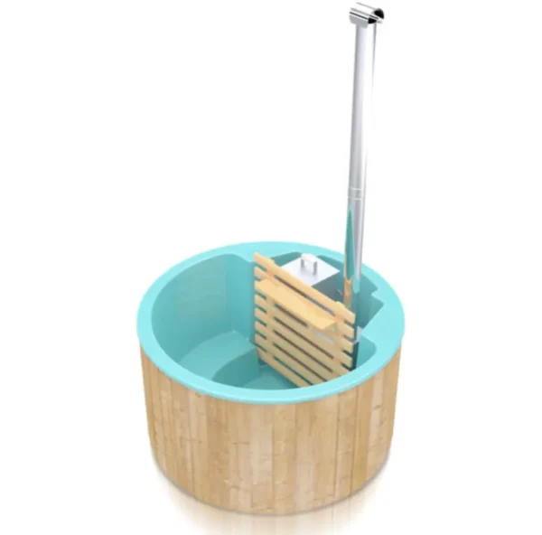 1,8m round hot tub with inside stove - Image 2