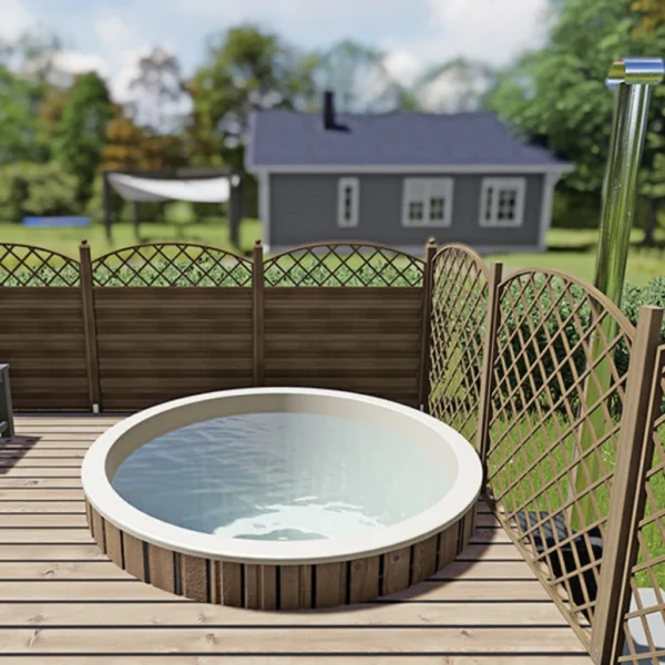 1,8m Round hot tub liner with inside stove - Image 2