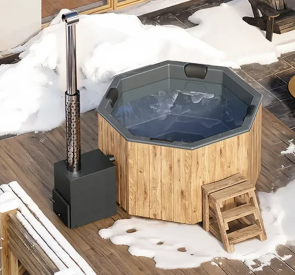 1,8x1,8m octagonal hot tub