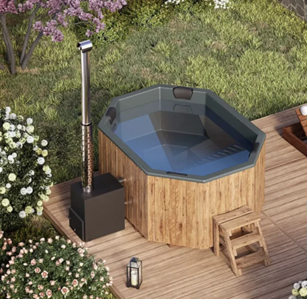 2,4x1,8m octagonal hot tub