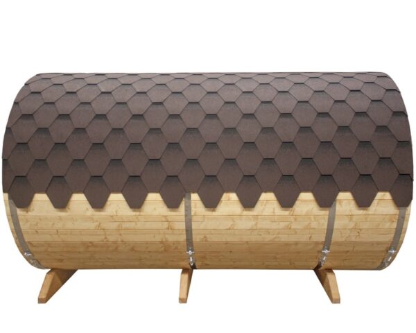 "3.6m" S3V Barrel sauna for 4 persons with outside seats - Image 3