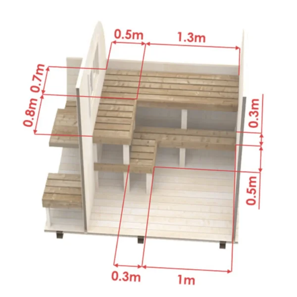 "4m" S424V Oval barrel sauna for 4 persons with terrace - Image 7