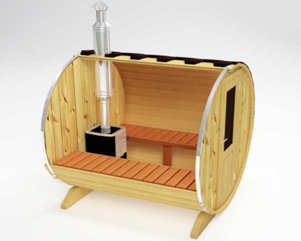 "2.3m" S23 Outdoor sauna for 4 persons - Image 5