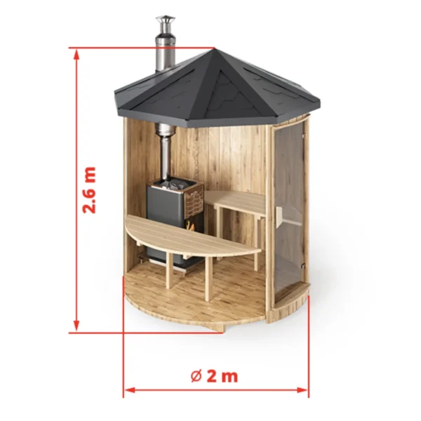 "SH" Pystytynnyrisauna 2-hlö - Image 2