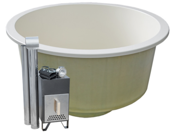 1,8m Round hot tub liner with inside stove - Image 4