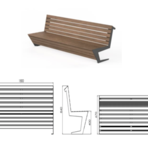Bench Edge with backrest