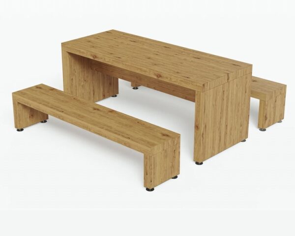 Tulesaare söögilaud+2 pinki komplekt