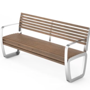Bench Trapo with backrest and armrests 017.05