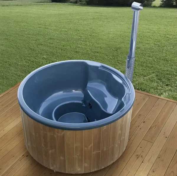 2m round Hot Tub with integrated wood-fired stove for 5 people - Image 3