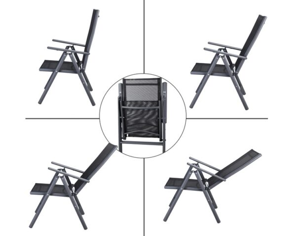 Ulkoruokailuryhmä IBIZA, pöytä + 4 tuolia - Image 5